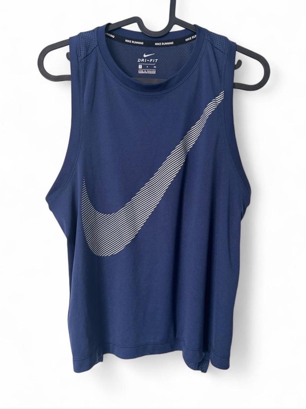 Nike Navy Blue Dri-FIT Women's Athletic Tank with White Swoosh